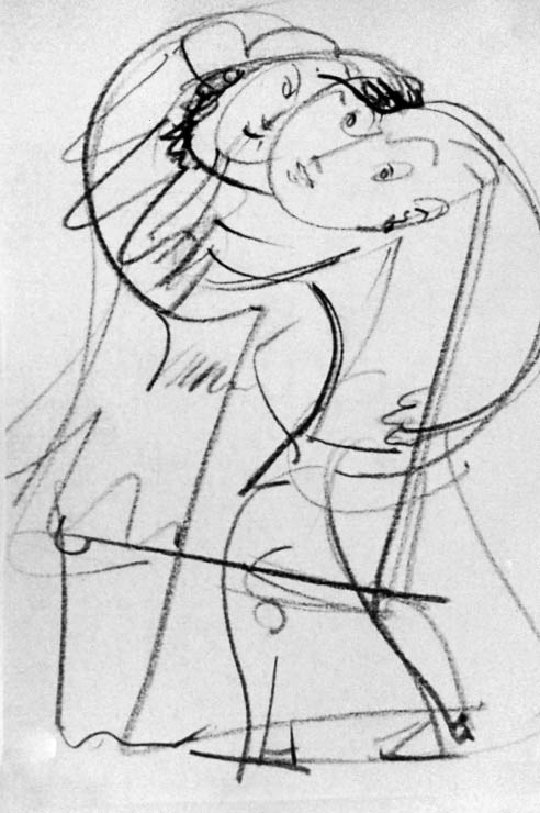 4"x6" Charcoal on Paper (1963)