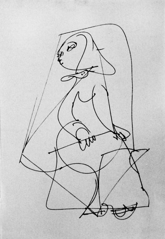 4"x6" Charcoal on Paper (1963)