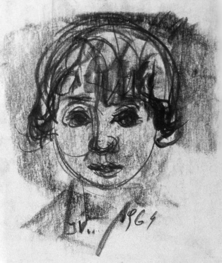 4"x6" Charcoal on Paper (1964)
