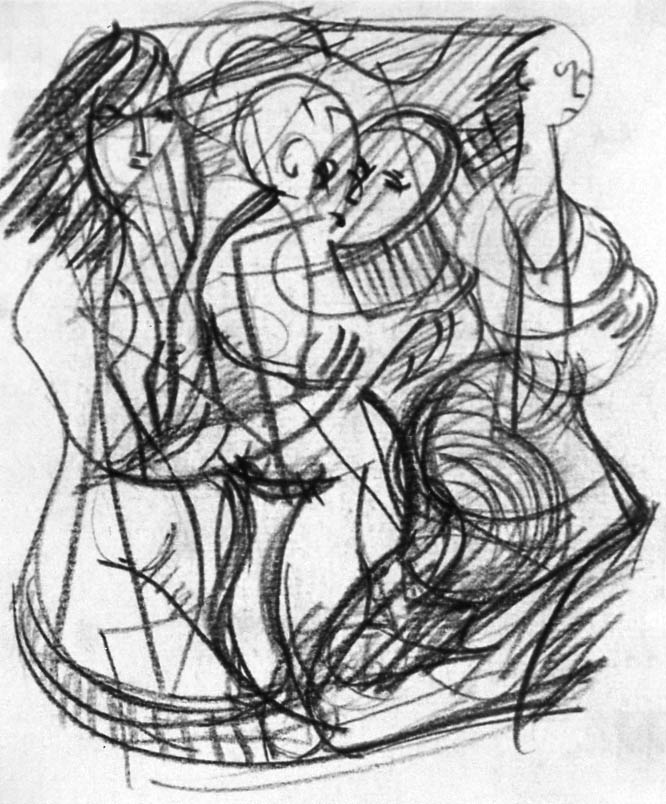 4"x6" Charcoal on Paper (1964)