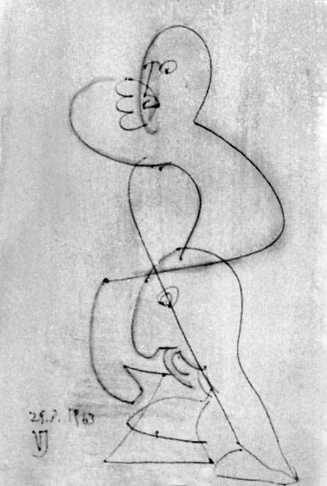 4"x6" Ink on Paper (1963)