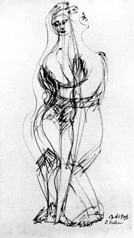 4"x6" Ink on Paper (1963)