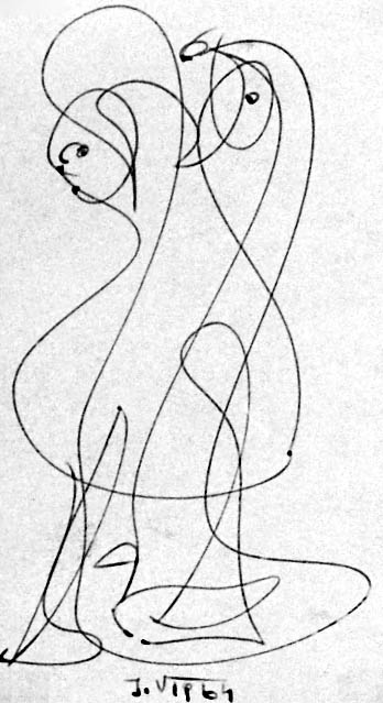 4"x6" Ink on Paper (1964)