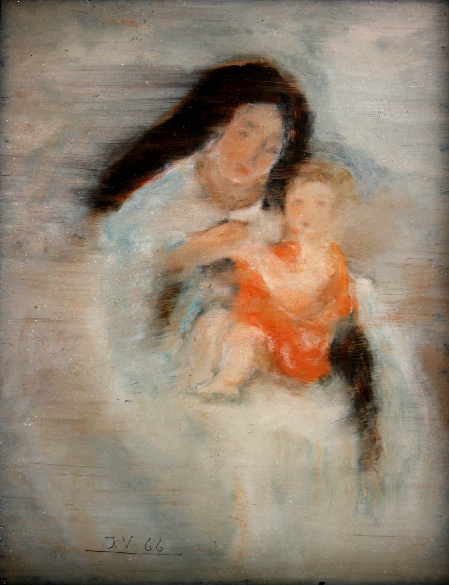 6"x4" Oil on Glass (1966)