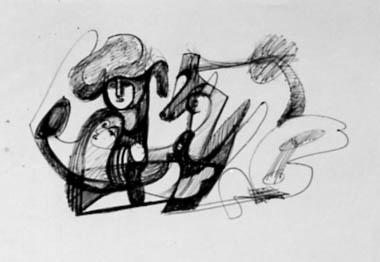 6"x8" Ink on Paper (1964)