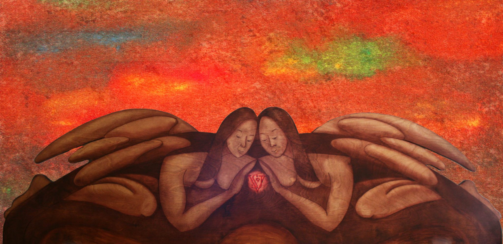 76"x22" Sculpted Stained Wood (2007)