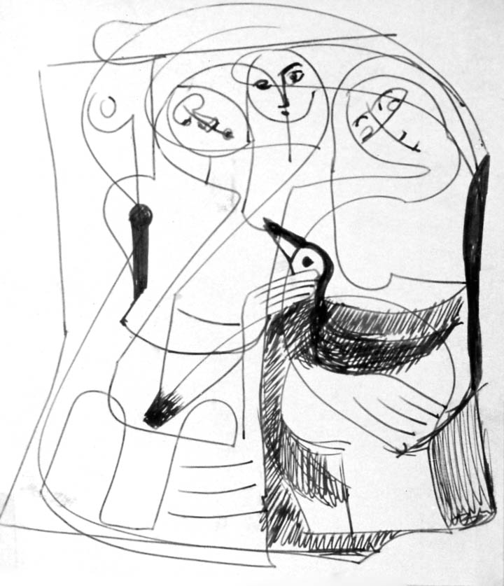 8"x10" Ink on Paper (1964)